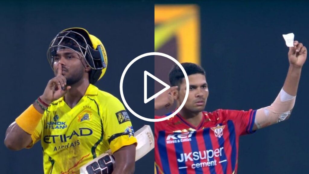 Kartik Sharma’s Stunning Response to Akash Singh’s Provocation in IPL 2026