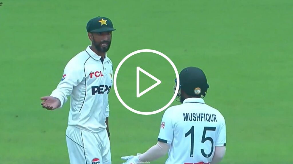 Tension Erupts: Shan Masood and Mushfiqur Rahim Clash in Sylhet Test