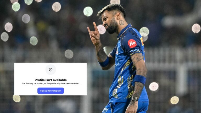 Hardik Pandya Follows Arshdeep Singh's Footsteps, Removes His Entire Digital Tra - Hardik Pandya Deactivates Instagram Amidst Ongoing Mumbai Indians Speculation 2 1779885926539 hardikpandya