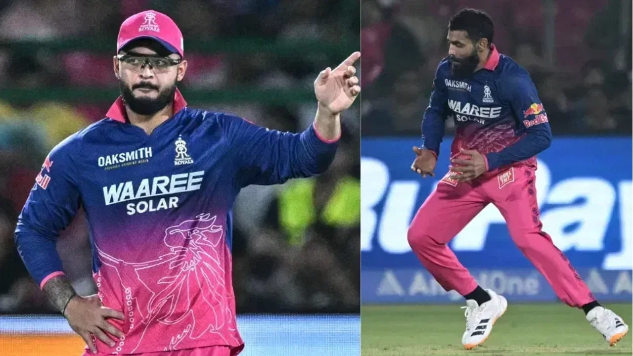 riyan parag and ravindra jadeja rajasthan royals rr