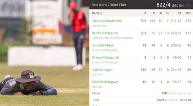 Zimbabwe Cricket Club Scores 822 Runs in 50 Overs - Most Insane Match Ever? 5 zimbabwe 13 05 2026